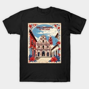 San Cristobal de las Casas Chiapas Mexico Vintage Poster Tourism T-Shirt